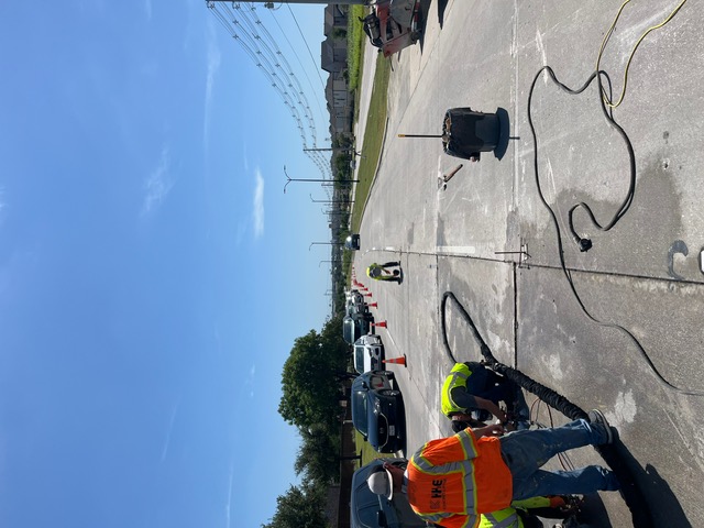 Road before repair